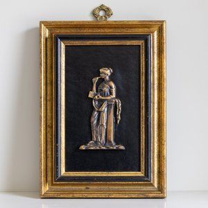 Vintage Sungott Art Studios Woman Toga Thinking New York Style 307 28 Plaque